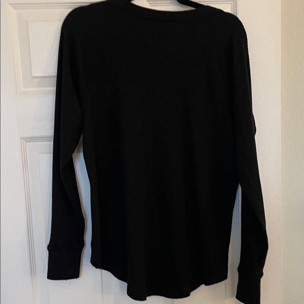 American Eagle super soft Black Ribbed Sweater - Picture 6 of 7